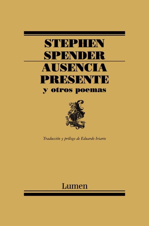 Ausencia presente y otros poemas | 9788426416155 | Spender, Stephen | Librería Castillón - Comprar libros online Aragón, Barbastro