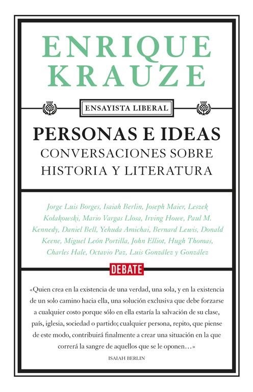 Personas e ideas | 9788499926605 | Enrique Krauze | Librería Castillón - Comprar libros online Aragón, Barbastro