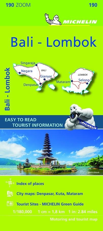 Mapa Zoom Bali-Lombok | 9782067235281 | MICHELIN | Librería Castillón - Comprar libros online Aragón, Barbastro