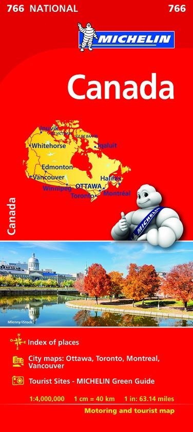 Mapa National CANADA | 9782067217119 | MICHELIN | Librería Castillón - Comprar libros online Aragón, Barbastro