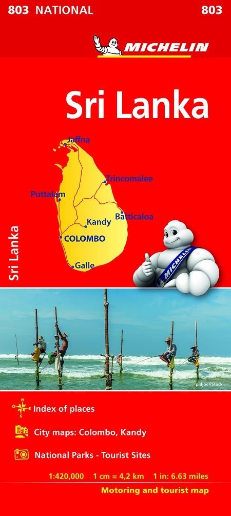 Mapa National Sri Lanka | 9782067238640 | MICHELIN | Librería Castillón - Comprar libros online Aragón, Barbastro