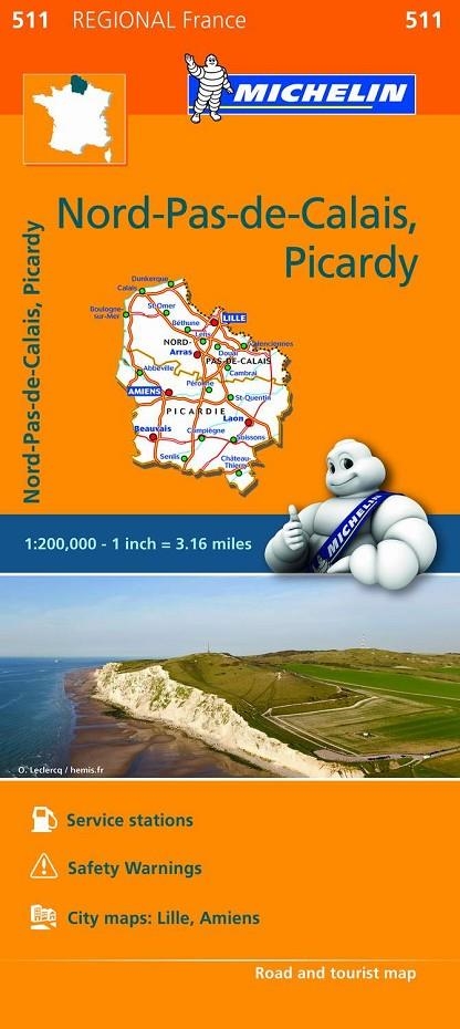 Nord-Pas-de-Calais, Picardy (Mapa Regional ) | 9782067209589 | MICHELIN | Librería Castillón - Comprar libros online Aragón, Barbastro