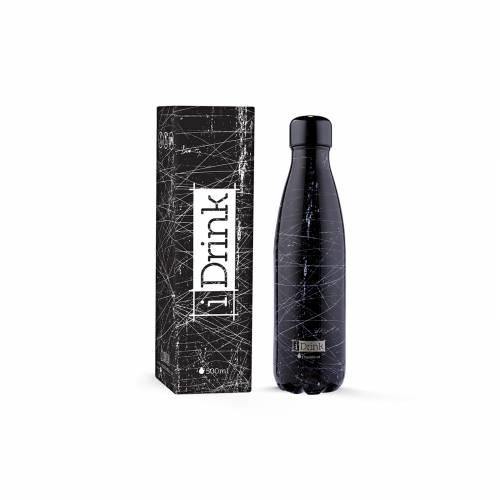 BOTELLA IDRINK TERMICA 500ML GRAPHICS GRUNGE BLACK ID088 | 8052877049714 | Librería Castillón - Comprar libros online Aragón, Barbastro