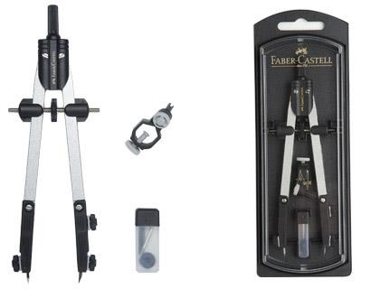 Compas faber castell escolar de ajuste rapido con adaptador universal | 4005403272289 | Librería Castillón - Comprar libros online Aragón, Barbastro