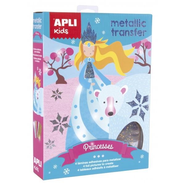 JUEGO METALLIC TRANSFER PRINCESAS APLI KIDS 15267 | 8410782152675 | Librería Castillón - Comprar libros online Aragón, Barbastro