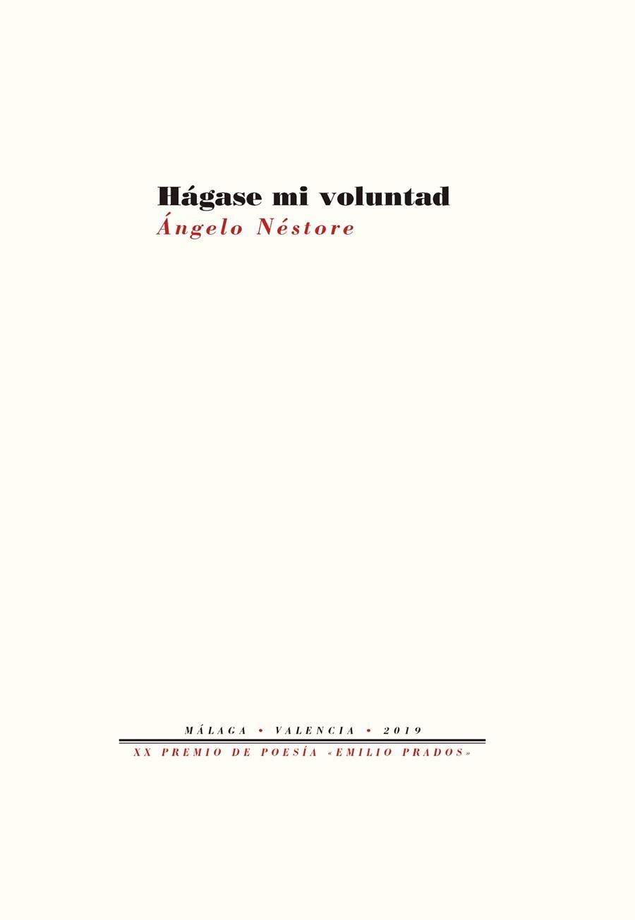 Hágase mi voluntad | 9788418178054 | Néstore, Ángelo | Librería Castillón - Comprar libros online Aragón, Barbastro