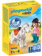 PLAYMOBIL 1-2-3  JINETE CON CABALLO 70404 | 4008789704047 | Librería Castillón - Comprar libros online Aragón, Barbastro