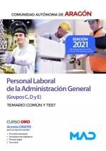 Personal Laboral (Grupos C, D y E) de la Administración General de la Comunidad Autónoma de Aragón | 9788414242834 | VV.AA. | Librería Castillón - Comprar libros online Aragón, Barbastro