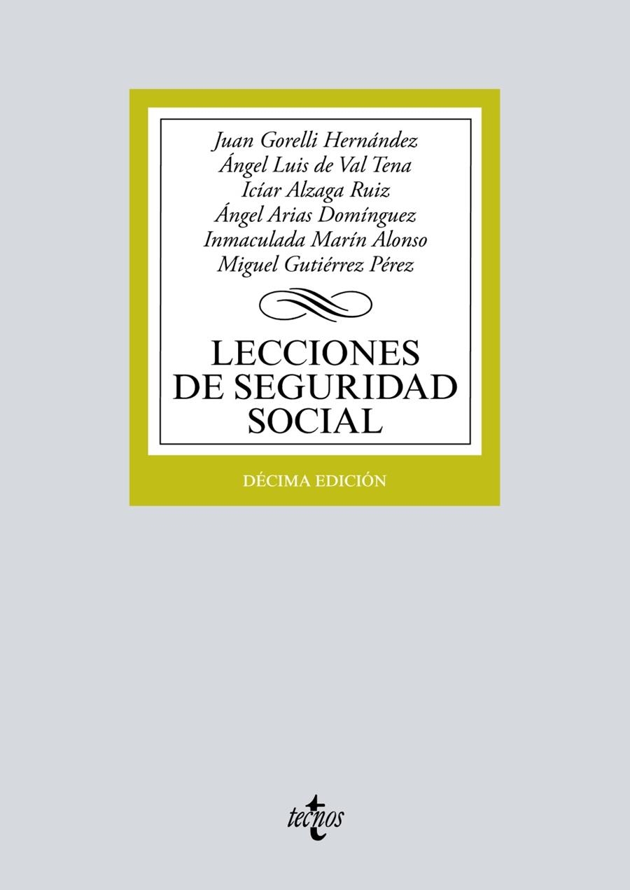 Lecciones de Seguridad Social | 9788430979783 | Gorelli Hernández, Juan/Val Tena, Ángel Luis del/Gutiérrez Pérez, Miguel/Arias Domínguez, Ángel/Alza | Librería Castillón - Comprar libros online Aragón, Barbastro