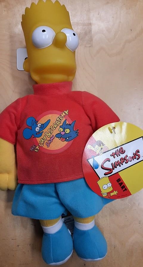 MUÑECO PELUCHE BART SIMPSON CON CABEZA DE GOMA | 5025123231006 | Librería Castillón - Comprar libros online Aragón, Barbastro