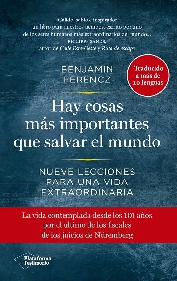 Hay cosas más importantes que salvar el mundo | 9788418582226 | Ferencz, Benjamin | Librería Castillón - Comprar libros online Aragón, Barbastro