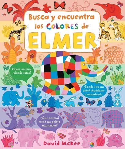 Busca y encuentra los colores de Elmer (Elmer. Pequeñas manitas) | 9788448857332 | David McKee | Librería Castillón - Comprar libros online Aragón, Barbastro