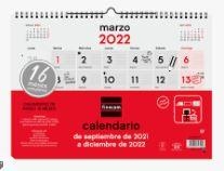 CALENDARIO PARED FINOCAM 16 MESES 2021/22 7822020022 | 8422952317456 | Librería Castillón - Comprar libros online Aragón, Barbastro