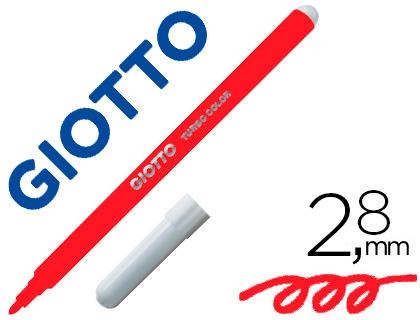 ROTULADOR GIOTTO TURBO COLOR LAVABLE CON PUNTA BLOQUEADA UNICOLOR ROJO | 9999900012200 | Librería Castillón - Comprar libros online Aragón, Barbastro