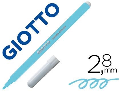 ROTULADOR GIOTTO TURBO COLOR LAVABLE CON PUNTA BLOQUEADA UNICOLOR AZUL CLARO | 9999900012217 | Librería Castillón - Comprar libros online Aragón, Barbastro