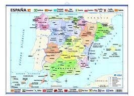 MAPA MINI MURAL ESPAÑA POLITICO 50X35 | 8436029291815 | Librería Castillón - Comprar libros online Aragón, Barbastro