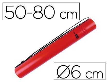 PORTAPLANOS PLASTICO LP EXTENSIBLE 80CM ROJO | 8423473361430 | Librería Castillón - Comprar libros online Aragón, Barbastro