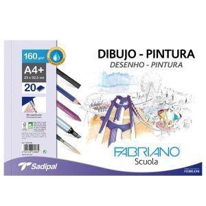 BLOC DE DIBUJO PINTURA A4+ FABRIANO CON ESPIRAL MICROPERFORADO LISO 160 GR/M 20 HOJAS 23X325 EXTERIOR | 8001348165880 | Librería Castillón - Comprar libros online Aragón, Barbastro