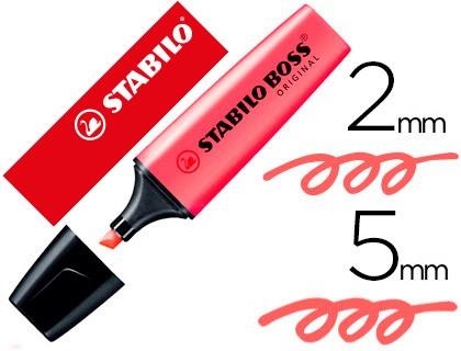 ROTULADOR FLUORESCENTE STABILO BOSS 70/40 ROJO | 4006381333658 | Librería Castillón - Comprar libros online Aragón, Barbastro