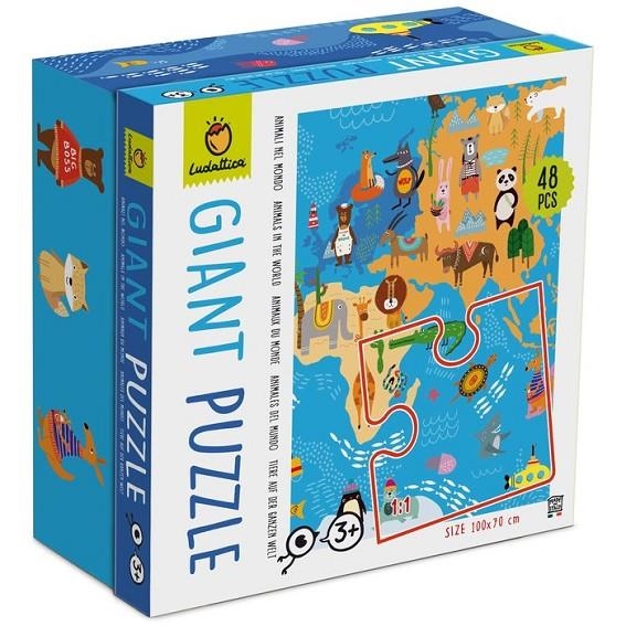 PUZZLE GIANT 48 PZAS EL MAPA DE LOS ANIMALES | 8057158620521 | Librería Castillón - Comprar libros online Aragón, Barbastro