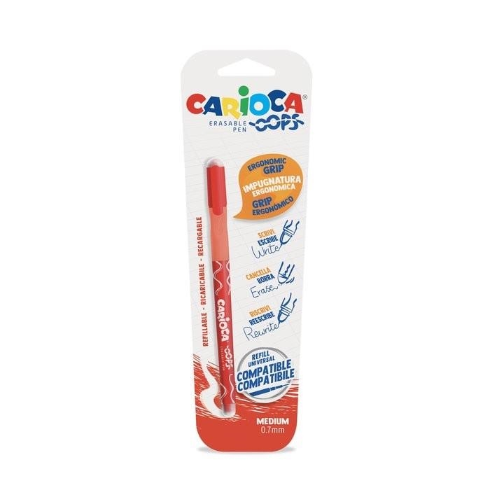 CARIOCA OOPS BOLIGRAFO BORRABLE ROJO MEDIUM 0.7MM | 8003511430368 | Librería Castillón - Comprar libros online Aragón, Barbastro