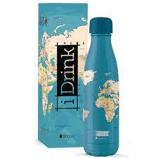 BOTELLA TERMICA 500 ML MAPAS AZUL ID0092 | 8057711460885 | Librería Castillón - Comprar libros online Aragón, Barbastro