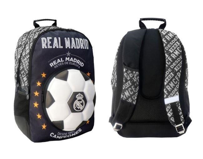 MOCHILA BALON 3D REAL MADRID 33X16X45 CM | 5205698460944 | Librería Castillón - Comprar libros online Aragón, Barbastro