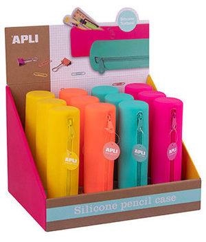 ESTUCHE PORTATODO SILICONA REDONDO FLUO - COLORES SURTIDOS | 8410782185338 | Librería Castillón - Comprar libros online Aragón, Barbastro