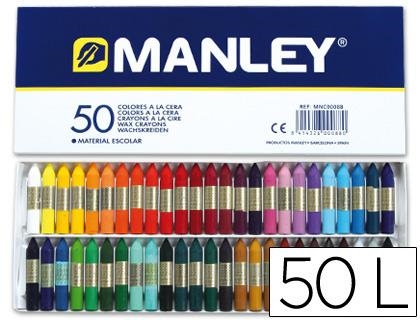 CERAS MANLEY 50 COLORES | 8414326000880 | CS 04482 | Librería Castillón - Comprar libros online Aragón, Barbastro