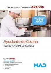 Ayudante de Cocina Comunidad Autónoma De Aragón. Test de materias específicas ED2021 | 9788414246955 | VV.AA. | Librería Castillón - Comprar libros online Aragón, Barbastro