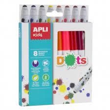 CAJA 8 ROTULADORES APLI KIDS DOTS | 8410782168058 | Librería Castillón - Comprar libros online Aragón, Barbastro