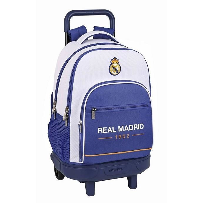 MOCHILA GDE. C/RUEDAS COMPACT EXTRAIBLE REAL MADRID 1ª EQUIP. 21/22 | 8412688448098 | Librería Castillón - Comprar libros online Aragón, Barbastro