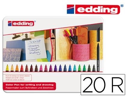 Rotulador edding punta fibra 1200 caja de 16 unidades+4 unidades neon sin cargo punta redonda 0,5 mm. | 4004764875177 | Librería Castillón - Comprar libros online Aragón, Barbastro