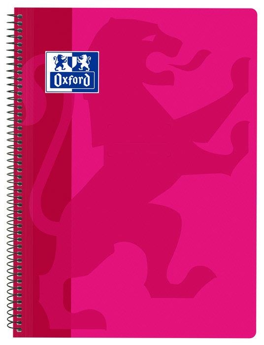 CUADERNO OXFORD SCHOOL ESPIRAL FOLIO TAPA PLÁSTICO 80 HOJAS 90GR CUADRICULA 4MM COLORES VARIADOS | 9999900012538 | Librería Castillón - Comprar libros online Aragón, Barbastro