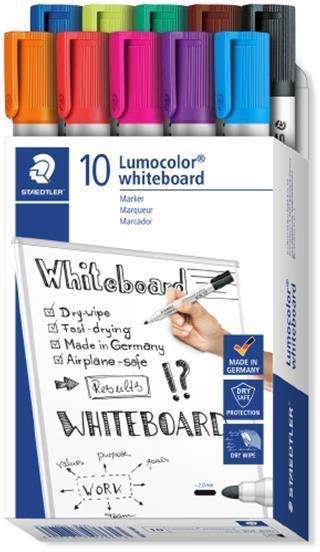 ROTULADOR PIZARRA BLANCA STAEDTLER LUMOCOLOR 351 B10  | 4007817076613 | Librería Castillón - Comprar libros online Aragón, Barbastro