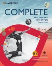 Complete Preliminary for Schools Teacher's Book with Downloadable Resource Pack | 9781108539104 | Fricker, Rod / Heyderman, Emma / May, Peter | Librería Castillón - Comprar libros online Aragón, Barbastro