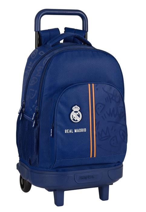 MOCHILA GRANDE CON RUEDAS COMPACT EXTRAIBLE REAL MADRID 2ª EQ 2021/2022 | 8412688450152 | Librería Castillón - Comprar libros online Aragón, Barbastro