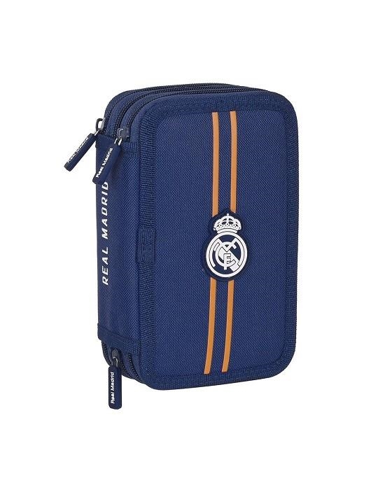 PLUMIER ESTUCHE TRIPLE REAL MADRID 2ª EQ 2021/2022 | 8412688450008 | Librería Castillón - Comprar libros online Aragón, Barbastro