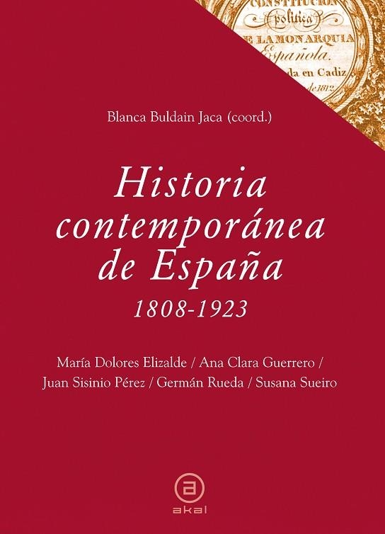 Historia contemporánea de España (1808-1923) | 9788446031048 | Varios autores | Librería Castillón - Comprar libros online Aragón, Barbastro