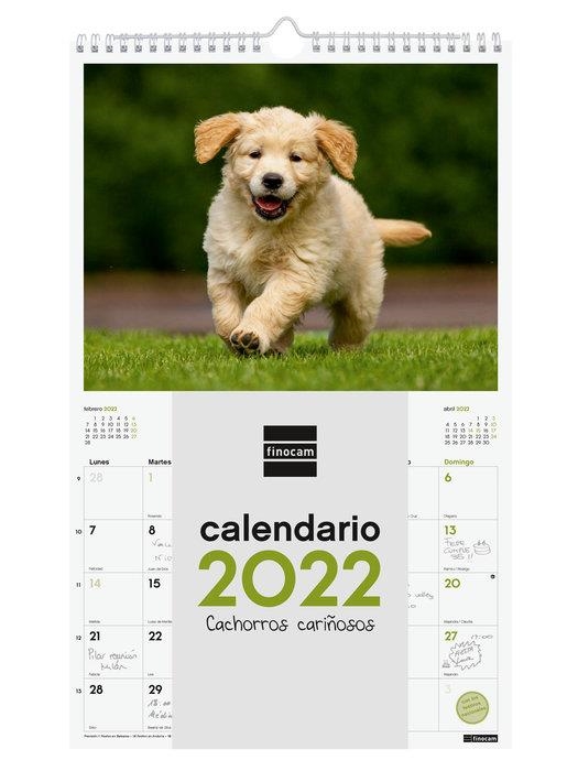 CALENDARIO 2022 PARED FINOCAM ESPIRAL 25 X 40 CM CON FOTO CACHORROS+ | 8422952324577 | Librería Castillón - Comprar libros online Aragón, Barbastro