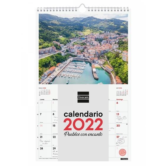 CALENDARIO 2022 PARED FINOCAM ESPIRAL 25 X 40 CM CON FOTO PUEBLOS CON ENCANTO+ | 8422952324522 | Librería Castillón - Comprar libros online Aragón, Barbastro