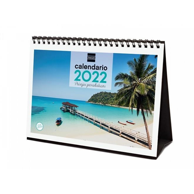 CALENDARIO 2022 SOBREMESA FINOCAM ESPIRAL 210X150 MM CON FOTO PAISAJES PARADISIACOS+ | 8422952324669 | Librería Castillón - Comprar libros online Aragón, Barbastro