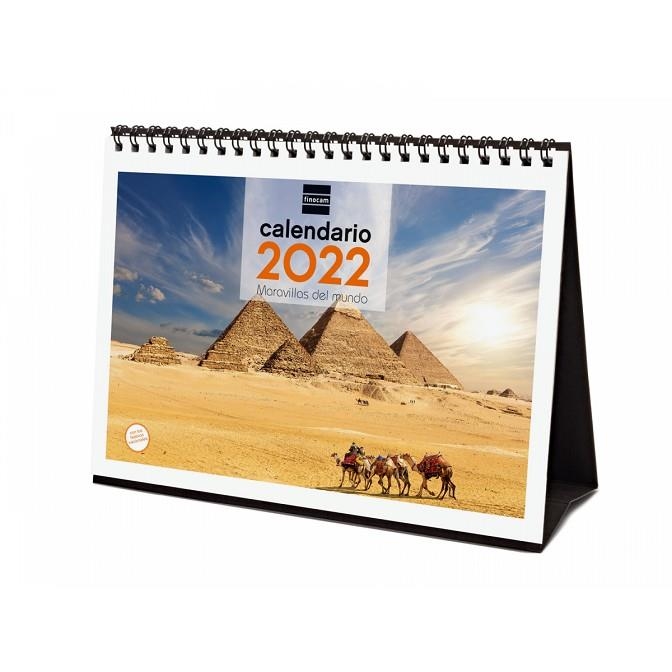 CALENDARIO 2022 SOBREMESA FINOCAM ESPIRAL 210X150 MM CON FOTO MARAVILLAS DEL MUNDO+ | 8422952324652 | Librería Castillón - Comprar libros online Aragón, Barbastro