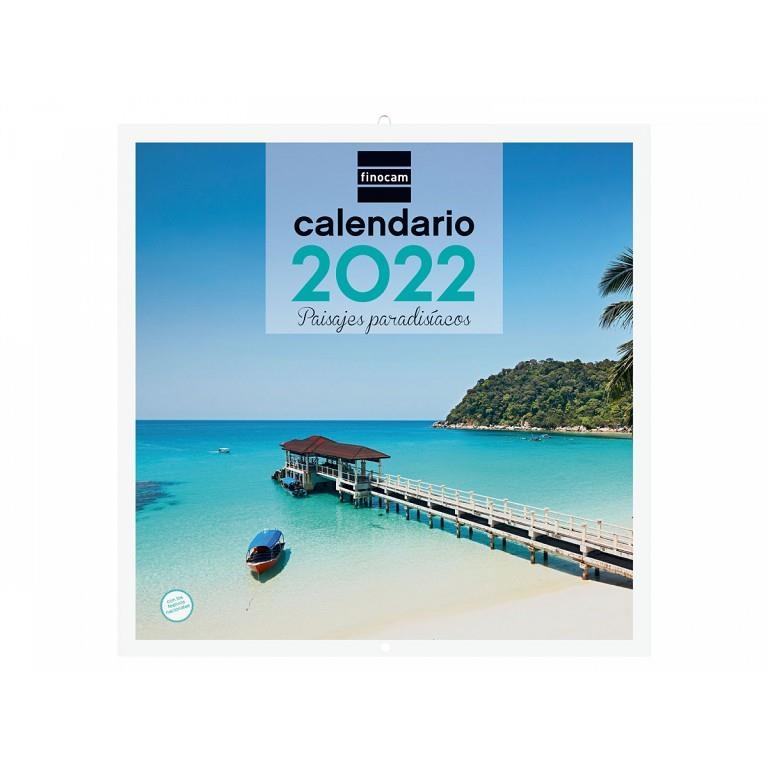 CALENDARIO 2022 PARED FINOCAM 30X30 CM CON FOTO PAISAJES PARADISIACOS+ | 8422952320692 | Librería Castillón - Comprar libros online Aragón, Barbastro