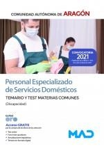 Personal Especializado de Servicios Domésticos. Temario y test materias comunes edic 2021 (discapacidad) | 9788414250327 | VV.AA. | Librería Castillón - Comprar libros online Aragón, Barbastro