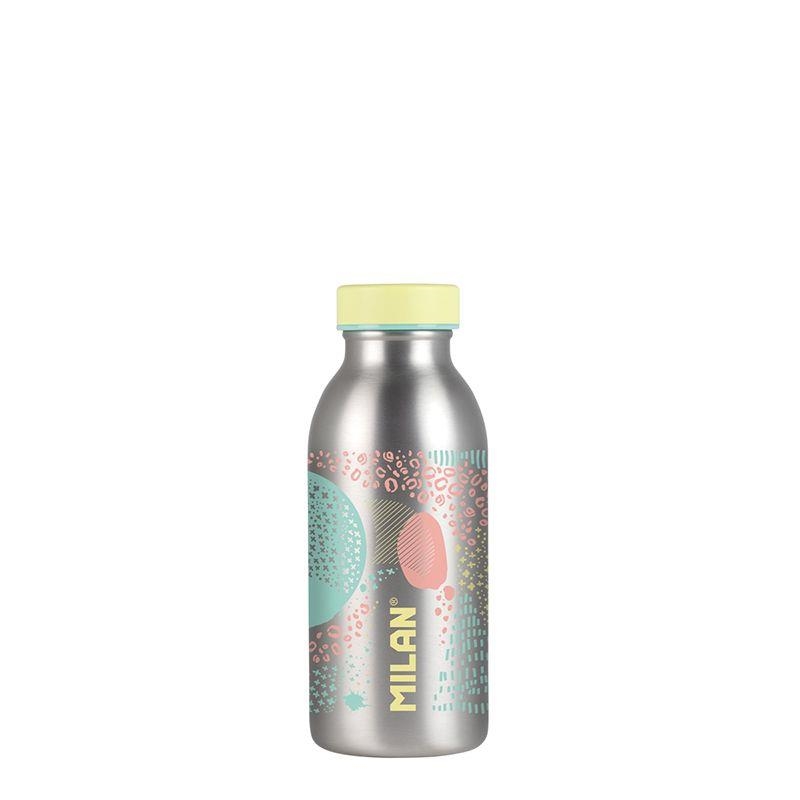 Botella isotérmica de acero inoxidable 354 ml serie Silver, amarillo | 8411574093824 | Librería Castillón - Comprar libros online Aragón, Barbastro