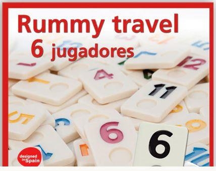 RUMMY DE VIAJE 6 JUGADORES | 8432026201215 | Librería Castillón - Comprar libros online Aragón, Barbastro