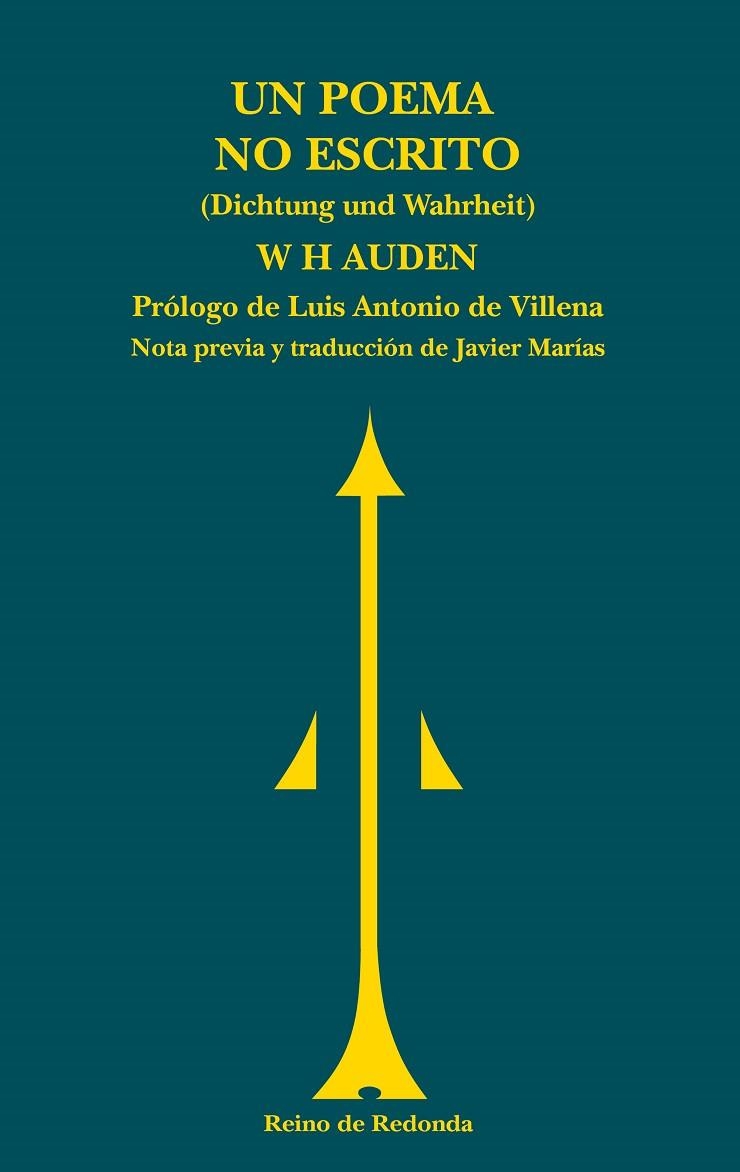 Un poema no escrito | 9788494725685 | W.H. Auden | Librería Castillón - Comprar libros online Aragón, Barbastro