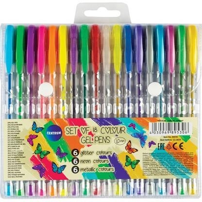 BLISTER 18 BOLIGRAFOS DE GEL ( 6 PURPURINA + 6 METALIZADOS + 6 NEÓN) | 4030969895306 | Librería Castillón - Comprar libros online Aragón, Barbastro