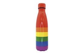 BOTELLA ARCOIRIS LGBTIQ+ 500 ML ACERO INOX DOBLE PARED | 8436588852854 | Librería Castillón - Comprar libros online Aragón, Barbastro